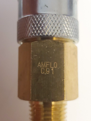 Lot of 10 Amflo C91 Hi Flo Brass Quick Connect Air Pneumatic