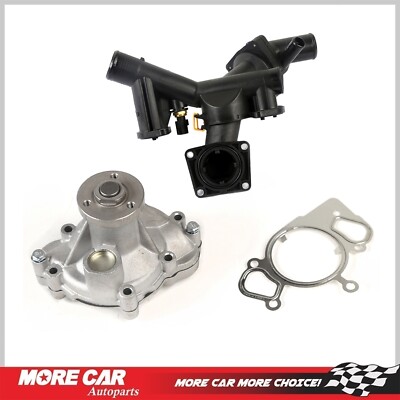 Water Pump with Thermostat Housing Assembly for 2005-2009 Land Rover LR3 4.4L V8