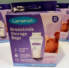 Lansinoh Breastmilk Storage Bags 1 Pack BPA Free New 50 Count.