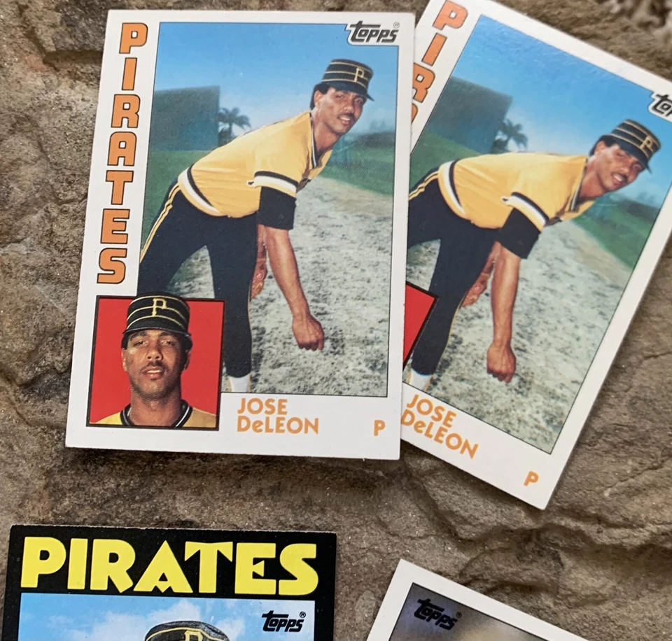 Jose DeLeon Baseball Cards. Pittsburgh Pirates. - Image 3 of 3
