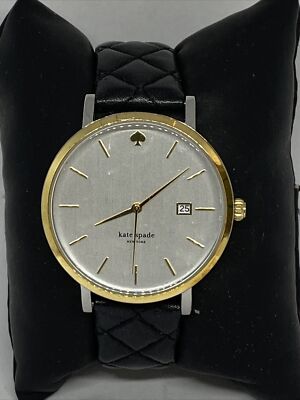 Kate Spade 0008 Women\'s Black Leather Analog White Dial Quartz Wrist Watch BP719 WCHA1094 - Casio Women main image 2