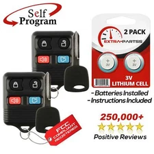 2 For 2001 2002 2003 2004 2005 Ford Focus Keyless Car Remote Fob + 4D 60 Key