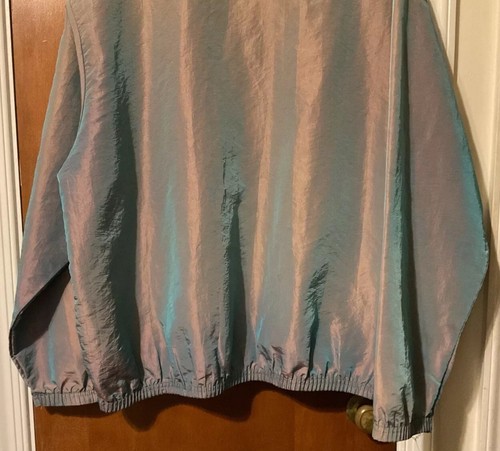 Vtg 90s Oakley Surf Style Thermonuclear Protection Windbreaker Jacket Iridescent - Picture 15 of 23