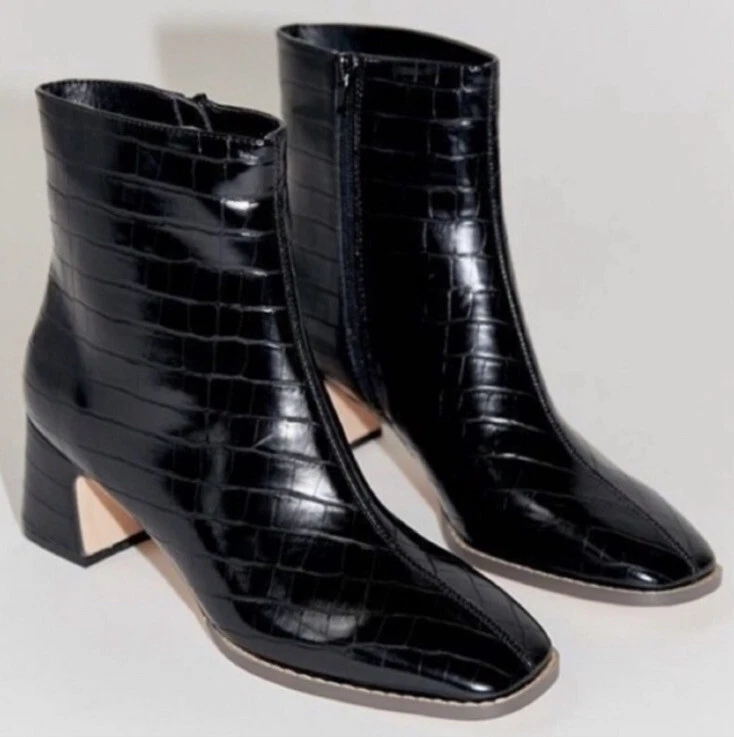 Uo kate croc sales ankle boot