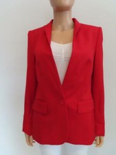 Stella McCartney Red Tailored Wool Blazer Size 42/US 6