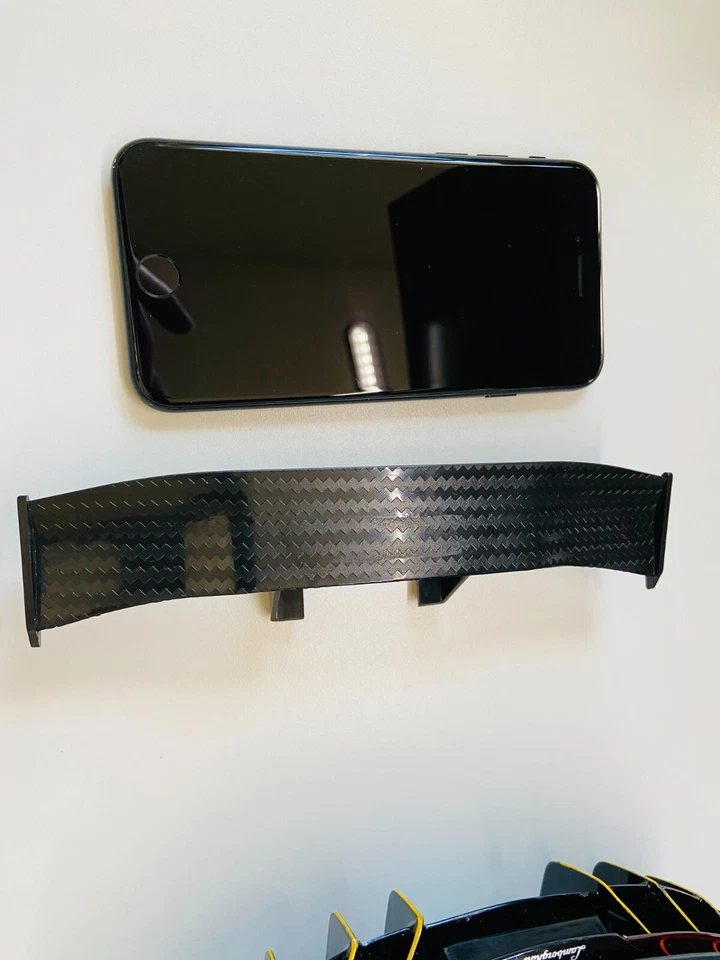 NUEVO - Alerón trasero superior de fibra de carbono para 1/8 1/12 RC pieza de coche Foto 2 de 4