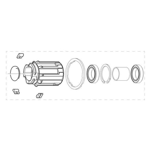 Freewheel body for Shimano 9/11 speed in aluminum CP339 CAMPAGNOLO bike hub