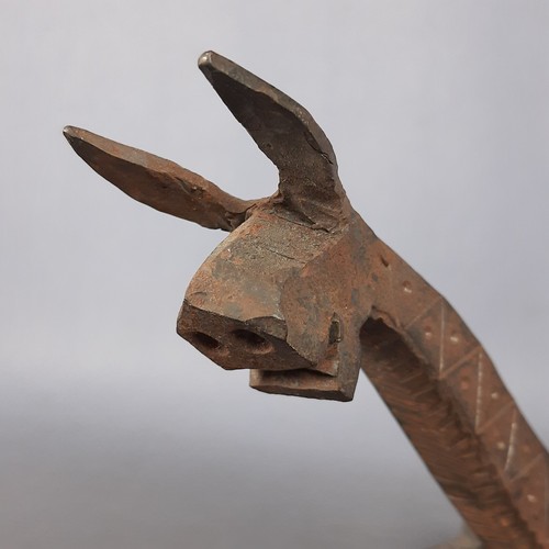 Gancio Ferro Battuto Per Cavalli Grifone Medievale Siena Scultura Simon Saronni - Foto 7 di 14