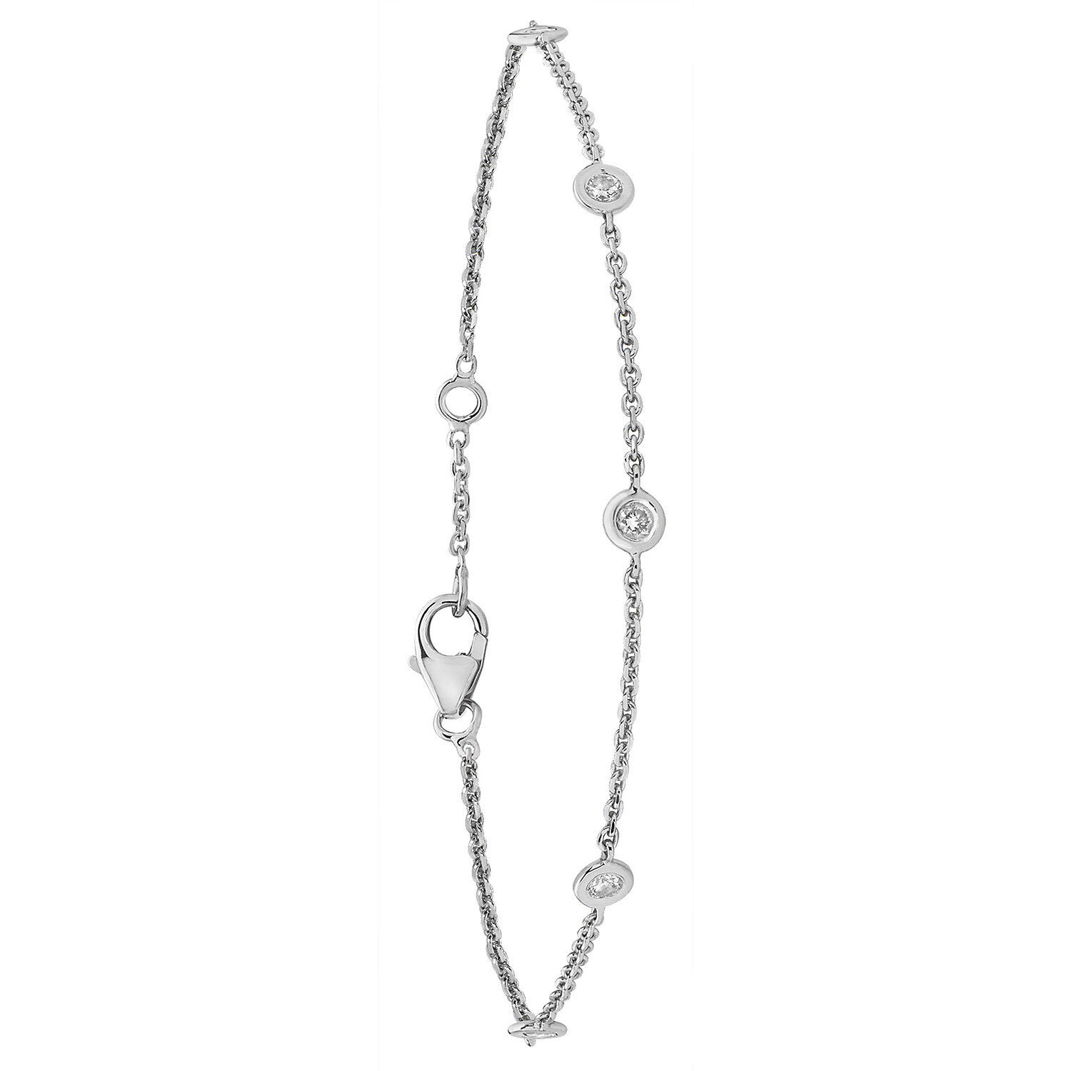 Collier Chaîne Corde En Argent Sterling 925 - Limani London - Longueurs 19.1cm (femme) à 81.3cm (homme)