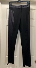 New With Tags JUST CAVALLI Black Slim Stretchy Pants Size 27 Made In Italy