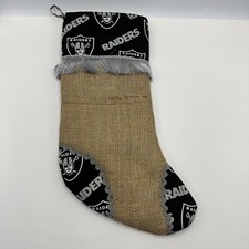 Handmade Las Vegas Oakland Raiders Christmas Stocking 16.5