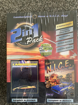 Have a N.I.C.E. NICE day! Lamborghini American Challenge 2 in 1 PC CD-ROM NEU OV