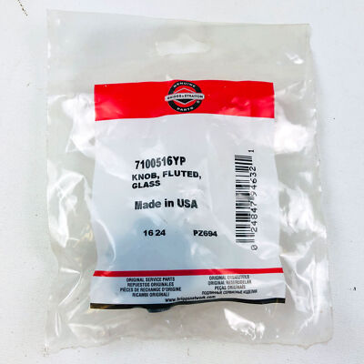 #ad Briggs and Stratton 7100516YP Knob Glass Fluted OEM NOS Sealed USA Made 7100516 $13.34