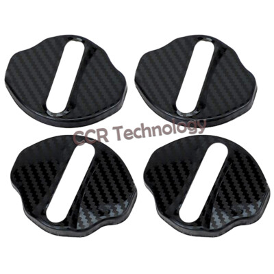 4X Carbon Fiber Print Stainless Door Latch Striker Cover Fi 20-25 X247 GLB250 35