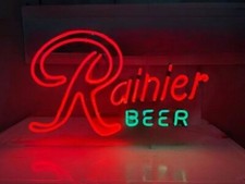 20"x15" Rainier Beer Flex LED Neon Sign Light Lamp Man Cave Bar Decor Show