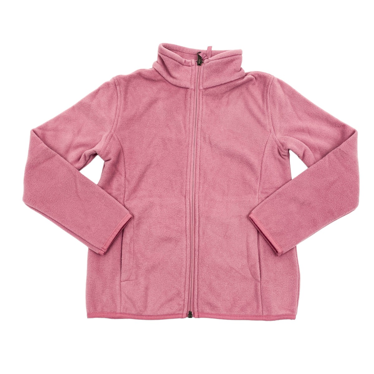 Amazon Essentials Girls Size M 7-8 Full Zip Fleece Jacket Pockets
