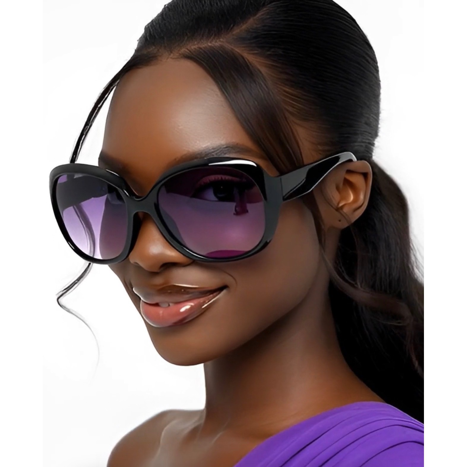 Women's Sunglasses Black Gradient Lenses Fashion Female Bold 2026 Lentes Gafas