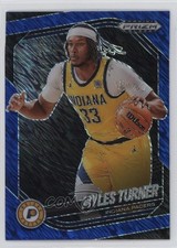 2024-25 Panini Prizm Black FOTL Blue Shimmer 22/35 Myles Turner #191 s3g