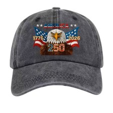 Unisex USA 1776-2026 250th anniversary Bald Eagle Dad Hat-Vintage Patriotic Cap