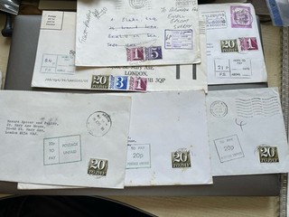 QE2 Period Postage Due Covers With Stamps And Various Markings See Photos