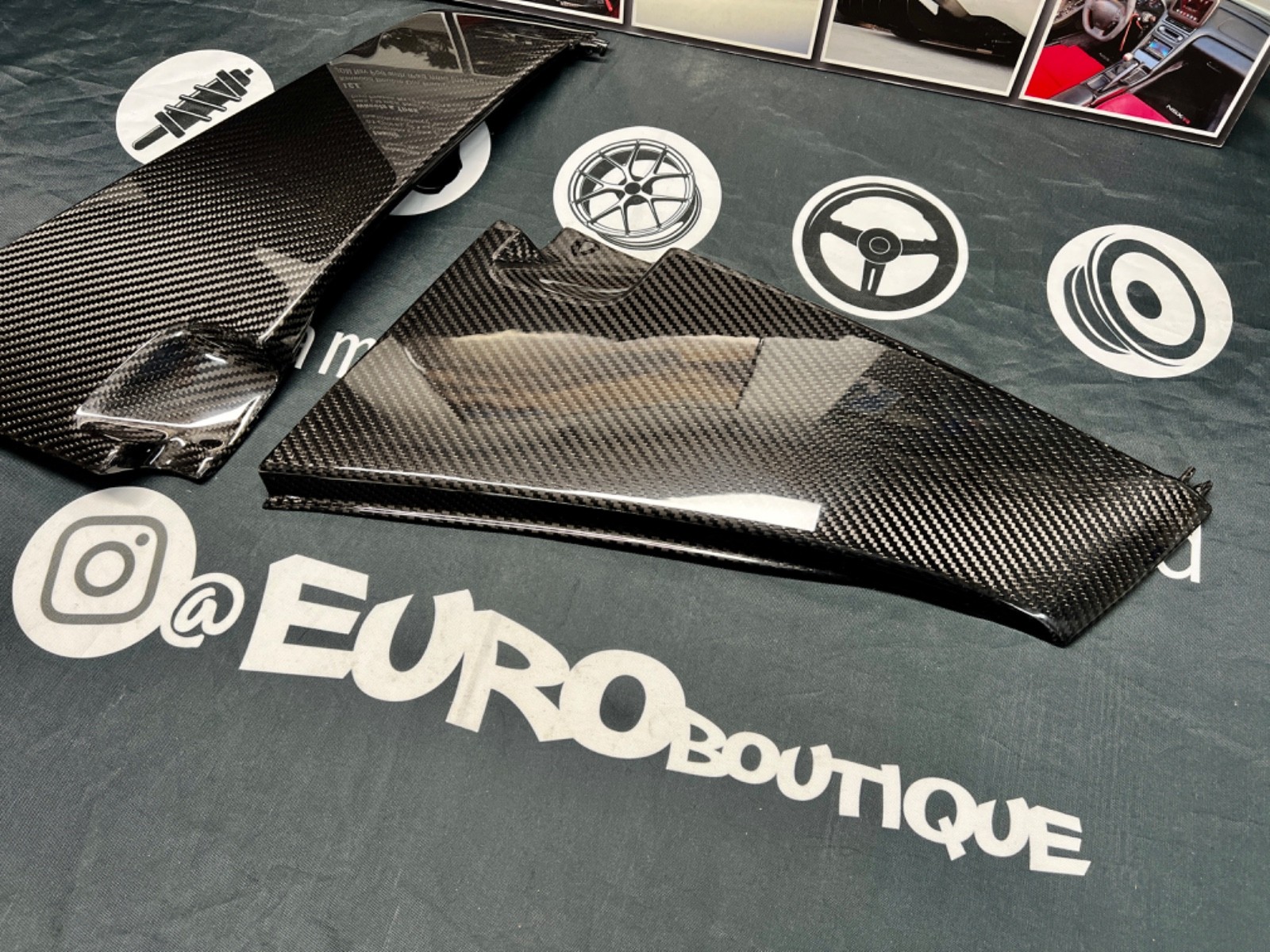 Honda Acura NSX Bespoke 100% Carbon Fiber Exterior B-PILLARS fits Coupes