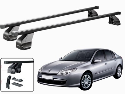 DACHTRÄGER FÜR RENAULT LAGUNA 3 KOMBI 5-TÜRER 2008-2015 SCHWARZ MENABO
