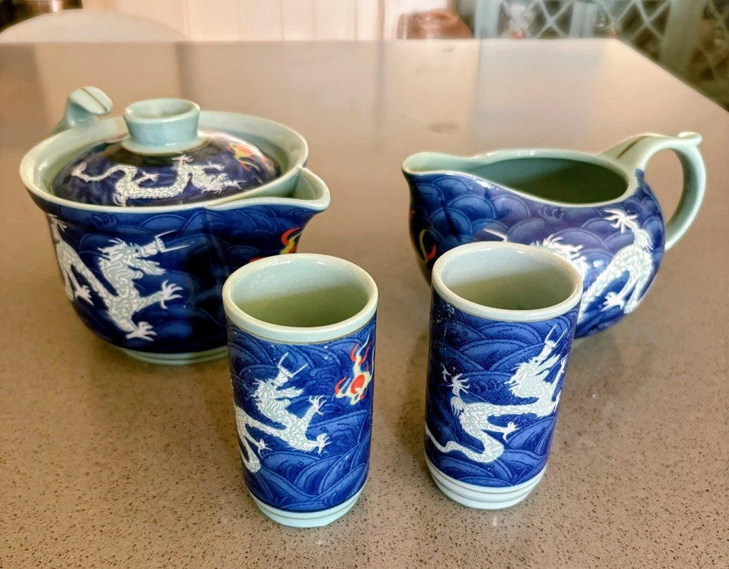 Dragon Tea Set In Collectible Chinese Teapots & Tea Sets 1900-Now