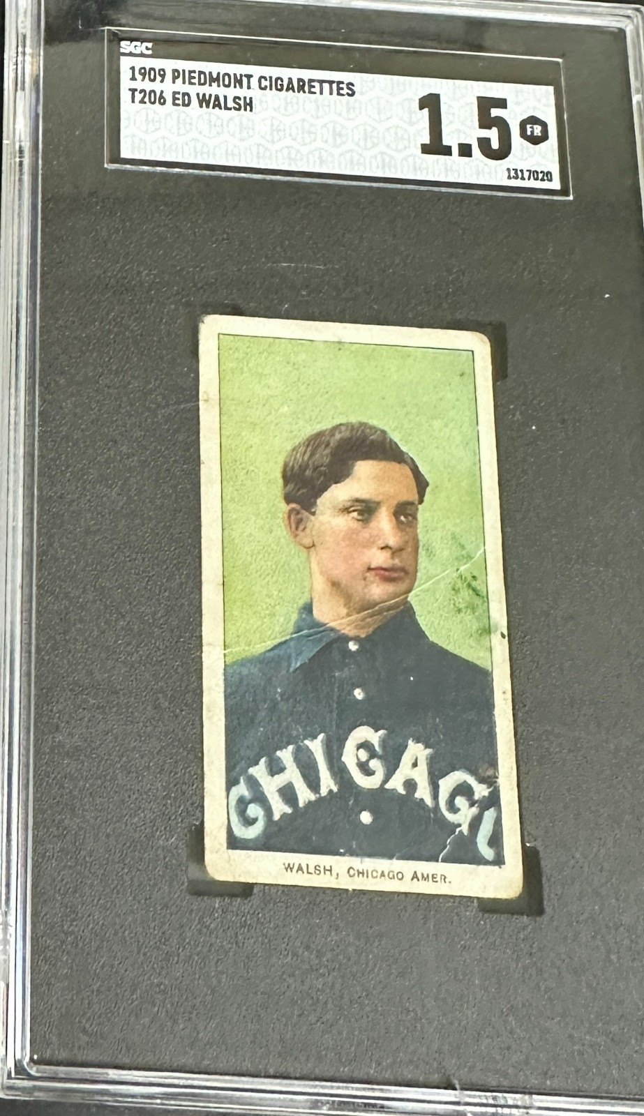 1909 T206 Piedmont ED WALSH SGC 1.5 WHITE SOX- Well Centered!