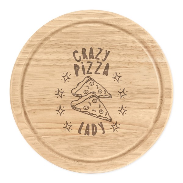 VerrüCkte Pizza Damen Stars Rund Zerkleinern KäSebrett Fast Food Lustiger Witz-image
