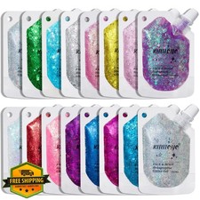 Holographic Face Glitter Gel Ice Blue 4 Body Shimmer Makeup