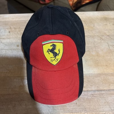 Ferrari Scuderia F1 Formula One Racing Puma Red Black Strapback Dad Cap Hat See