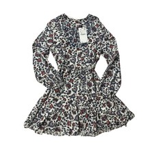 ZARA Red & Blue Floral Dress – UK 8 / Women’s S – BNWT J11