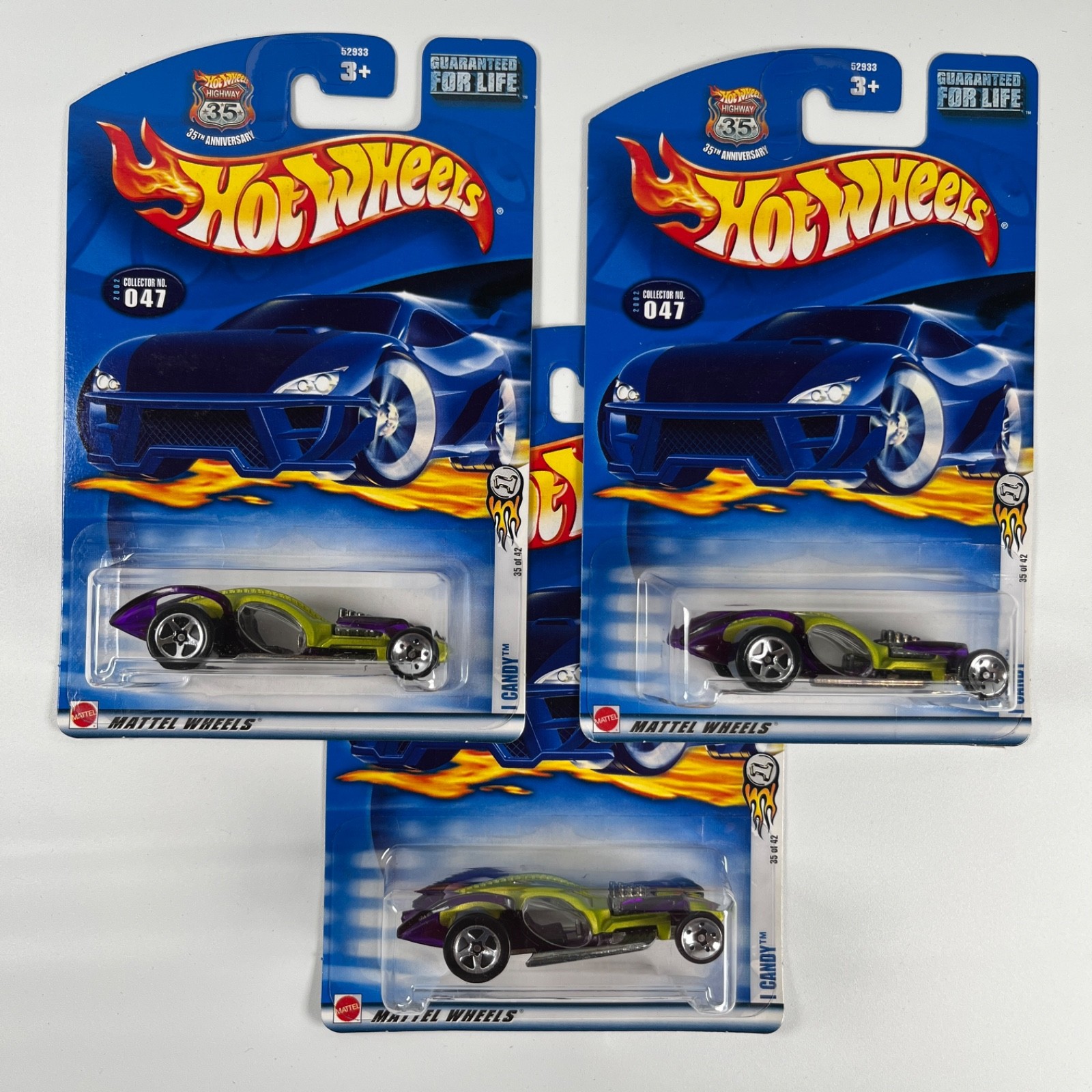 Hot Wheels I Candy 35 of 42 2002 Collector No. 047 Yellow/Purple