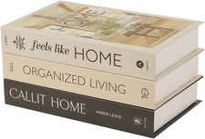 3 PCS Faux Decorative Books for Home Decor-Coffee Table Books Decor-Aesthetic Fa