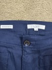 Loft The Palmer Wide Leg Navy Crop Pants Women’s 6 — photo 5