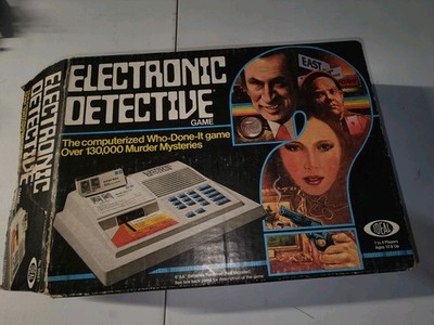 Vintage 1979 Ideal Electronic Detective Who Done It Game Complete &  It Works