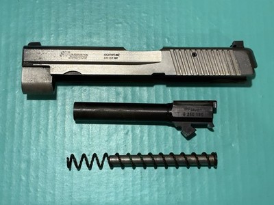 USED OEM SIG SAUER P220 COMPLETE NICKEL SLIDE BARREL GUIDE ROD SPRING .45 *READ