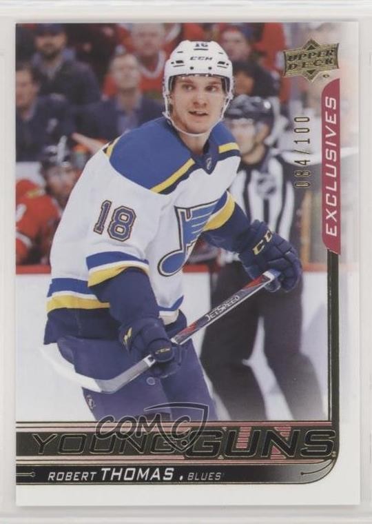 2018-19 Upper Deck Young Guns UD Exclusives 84/100 Robert Thomas #472 g0p