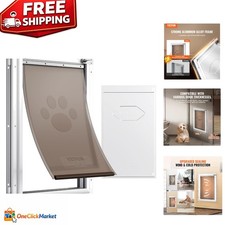Sleek  Sturdy Medium Dog Door with Lock - Perfect for Indoor/Outdoor Use