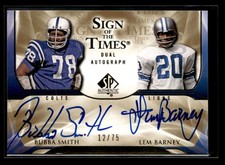 2009 SP Authentic Lem Barney Bubba Smith Dual Auto Autograph /75 SE2831