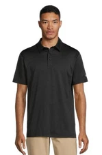 BIRDIE BOUND Golf Polo Mens Large Black Performance Short Sleeve Classic Shirt