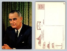 Washington, DC-District of Columbia, Lyndon B Johnson Portrait Vintage Postcard