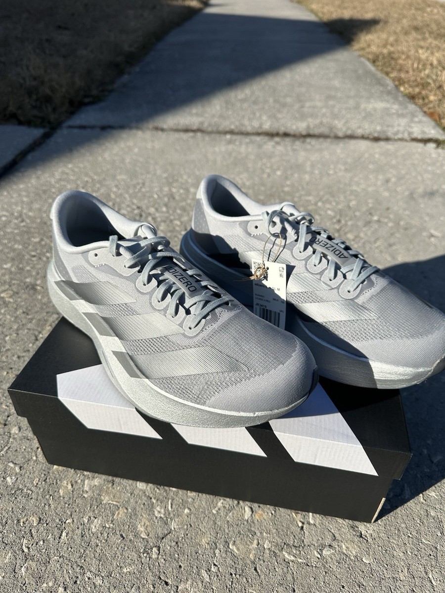 Adidas Men\'s Adizero EVO SL Running Shoes Silver Metallic Multiple Sizes Read adidas Adizero EVO SL Sneakers - Silver | Free Shipping with  main image 3