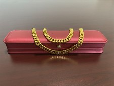 Pure 10K Yellow Gold 10mm 23in 111g Cuban Miami Style Link Chain Necklace