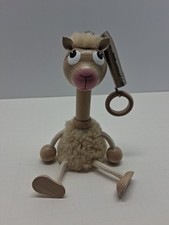 Bouncies From Bohemia, Llama Alpaca, Wooden Metal Spring Hand Painted Unique