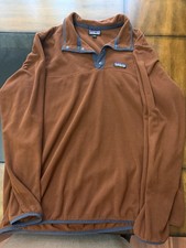 Patagonia Mens Fleece 1/4 Zip XL Burnt Orange
