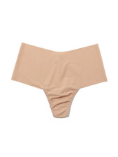 NEW  25 HANKY PANKY BREATHESOFT HIGH WAIST THONG TAUPE SZ M