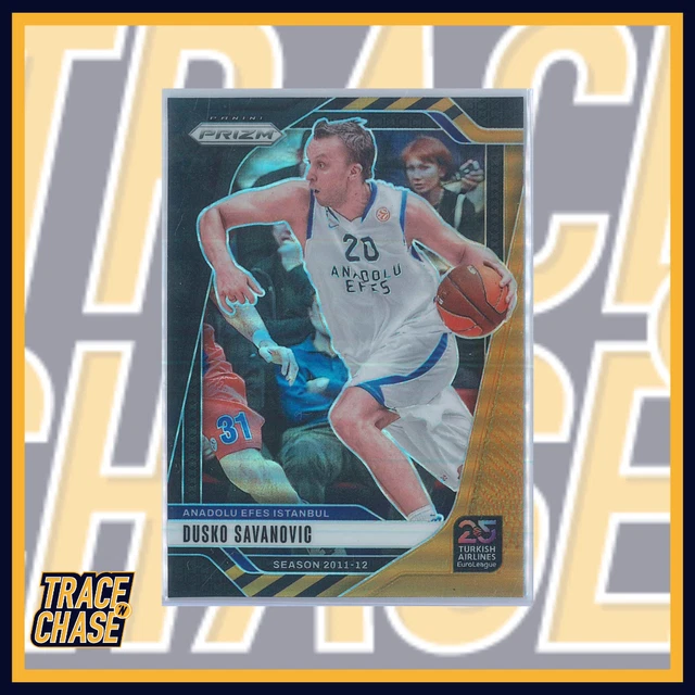 2024-25 Panini Prizm Euroleague Basketball Dusko Savanovic Black Gold 5/5 #133