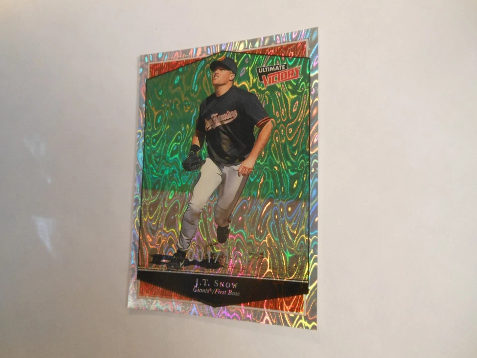 1999 Ultimate Victory COLLECTION PARALLEL #100 JT Snow SP 001/100 SF Giants - Image 2 of 4
