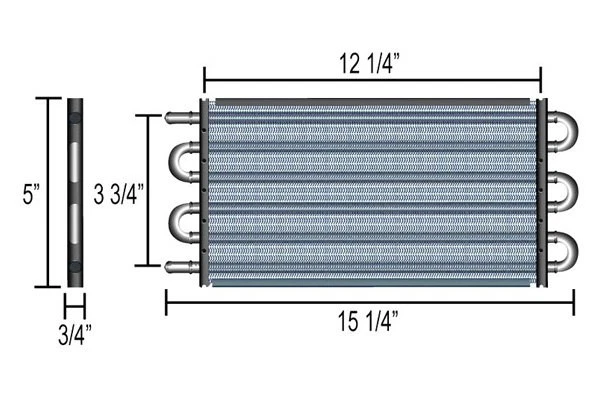 Derale Performance 12902 Dyno-Cool Series 6000 Transmission Cooler Foto 2 de 3